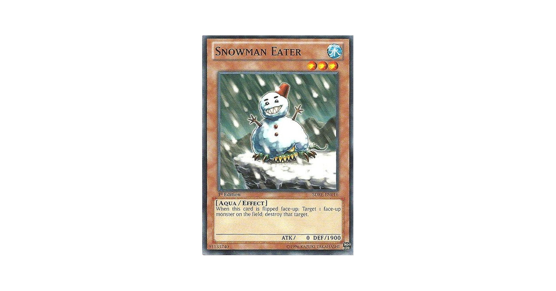 Amazon.com: Yu-Gi-Oh! - Snowman Eater (SDRE-EN016
